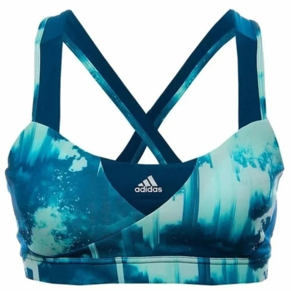 Adidas Supernova Teal High Support Racerback Sports Bra - Picture 1 of 6